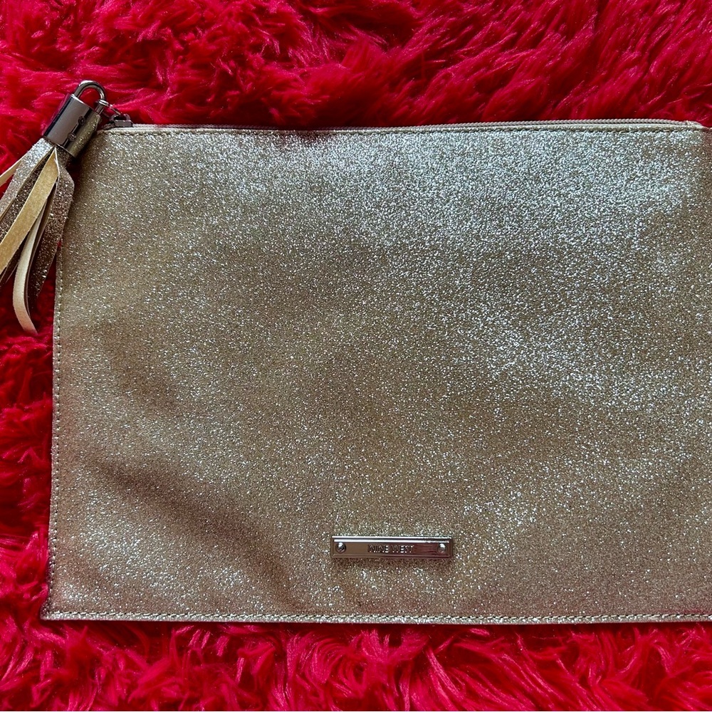 Nine West Sparkling Gold Wristlet